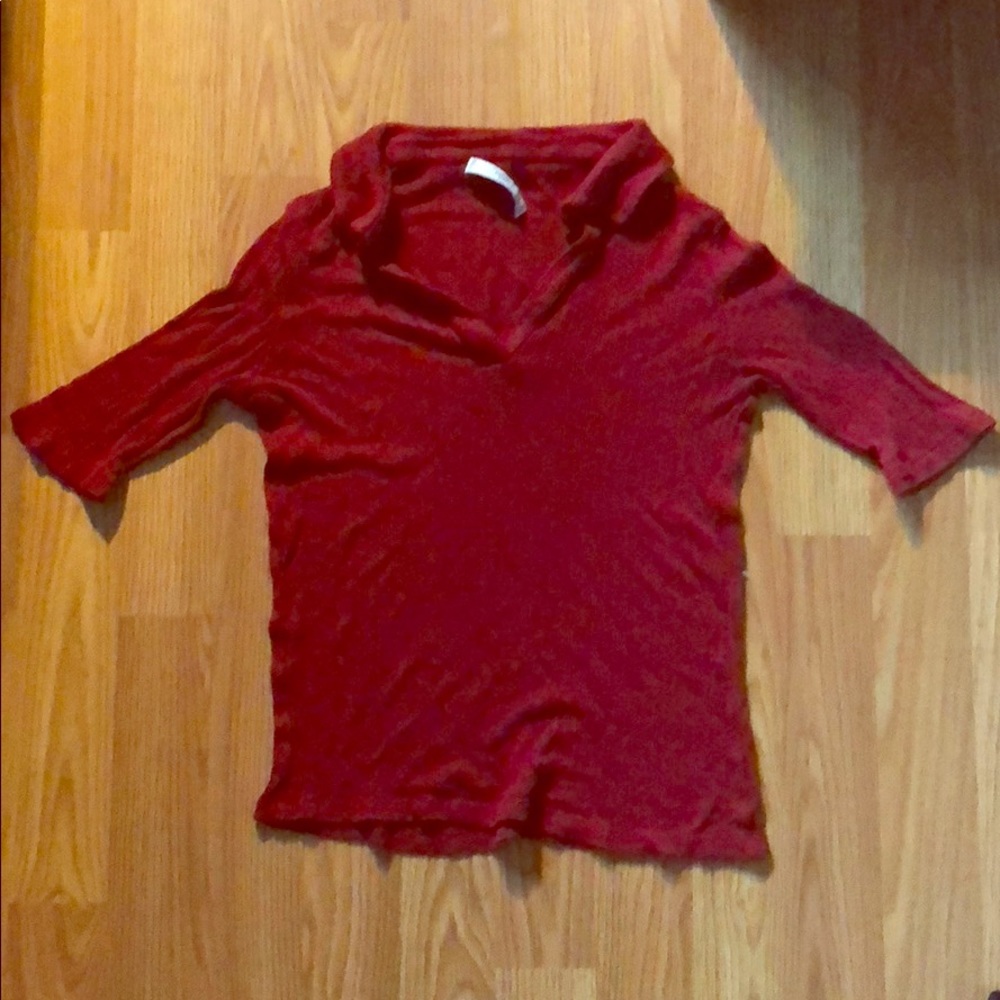Mango red t-shirt polin 510176282076